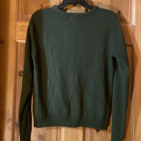 EUC Dark green button up sweater size Small - Picture 4 of 4